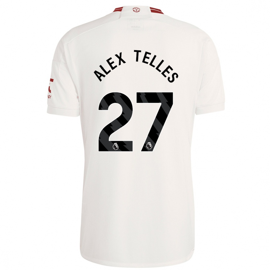 Men  Alex Nicolao Telles #27 White Third Jersey 2023/24 T-Shirt