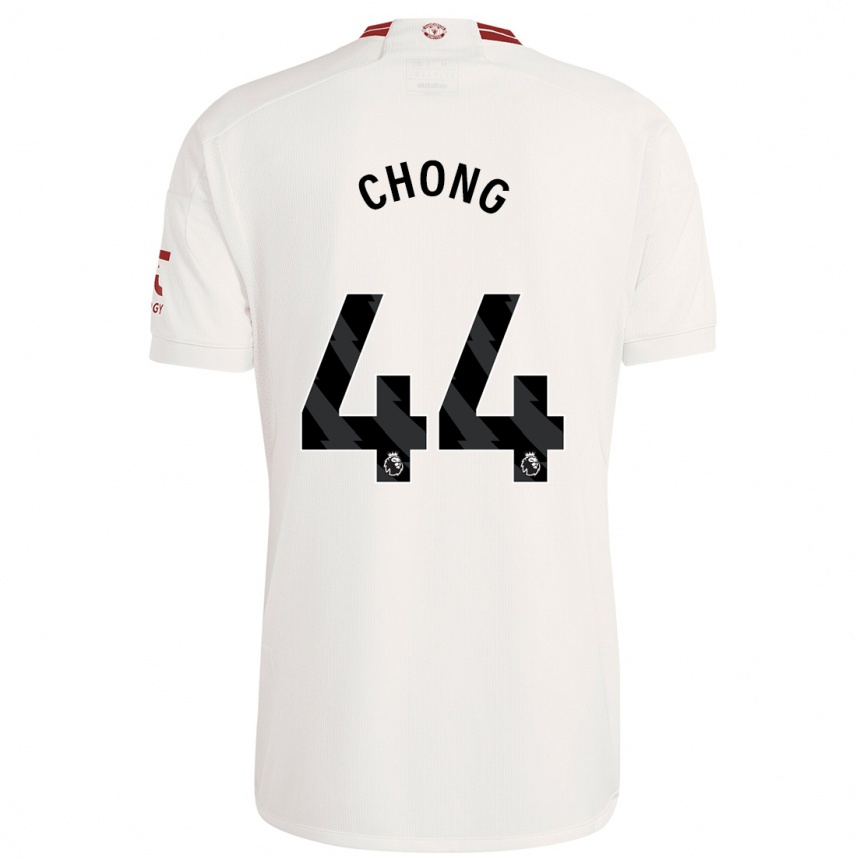 Men  Tahith Chong #44 White Third Jersey 2023/24 T-Shirt