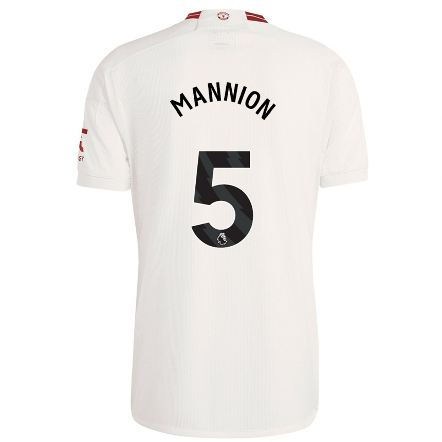 Men  Aoife Mannion #5 White Third Jersey 2023/24 T-Shirt