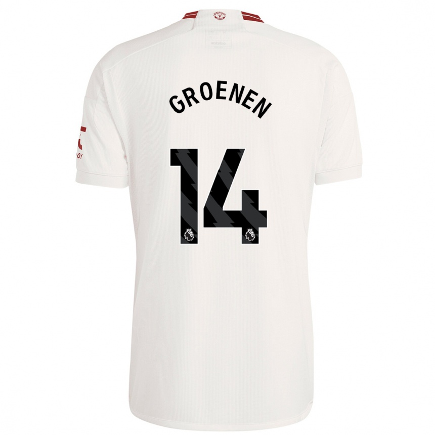 Men  Jackie Groenen #14 White Third Jersey 2023/24 T-Shirt