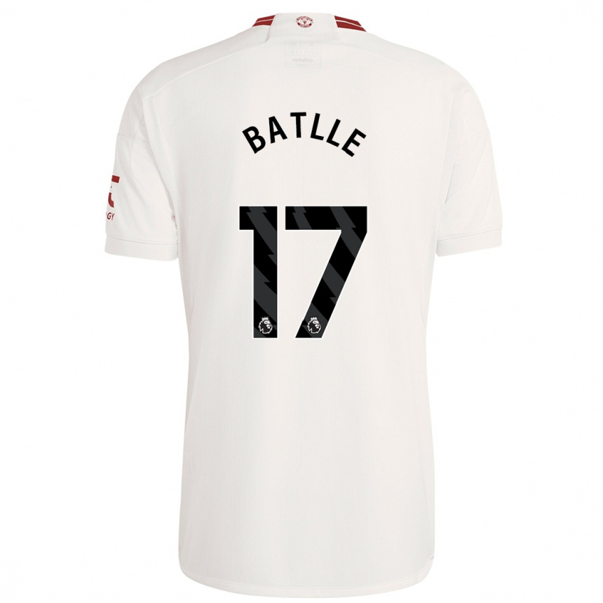 Men  Ona Batlle #17 White Third Jersey 2023/24 T-Shirt