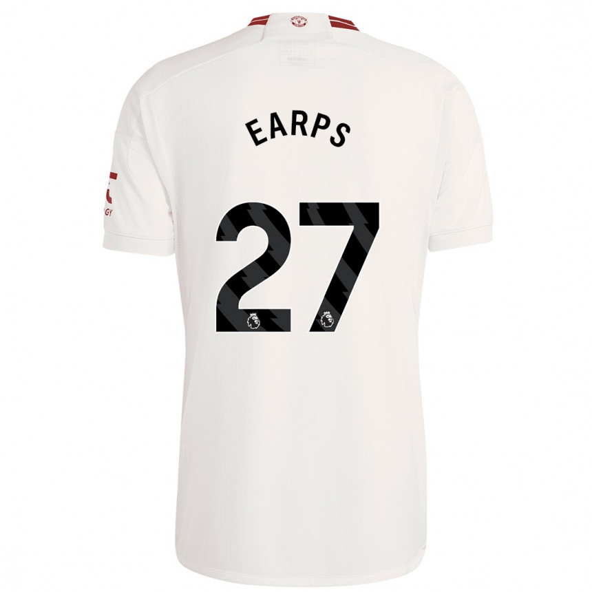 Men  Mary Earps #27 White Third Jersey 2023/24 T-Shirt