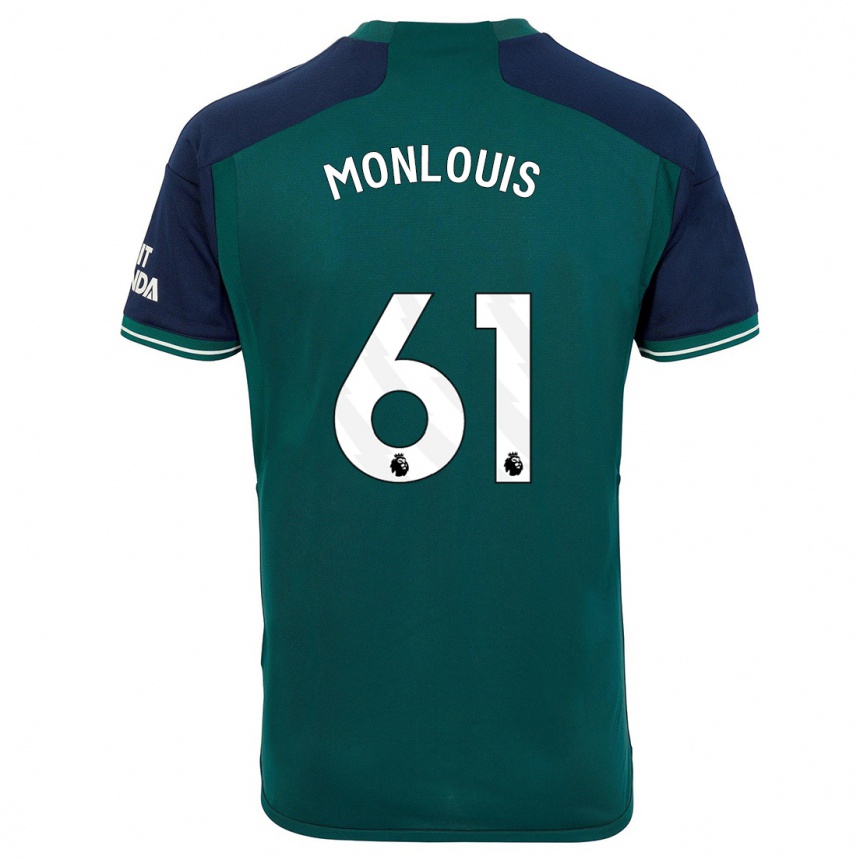 Men  Zane Monlouis #61 Green Third Jersey 2023/24 T-Shirt