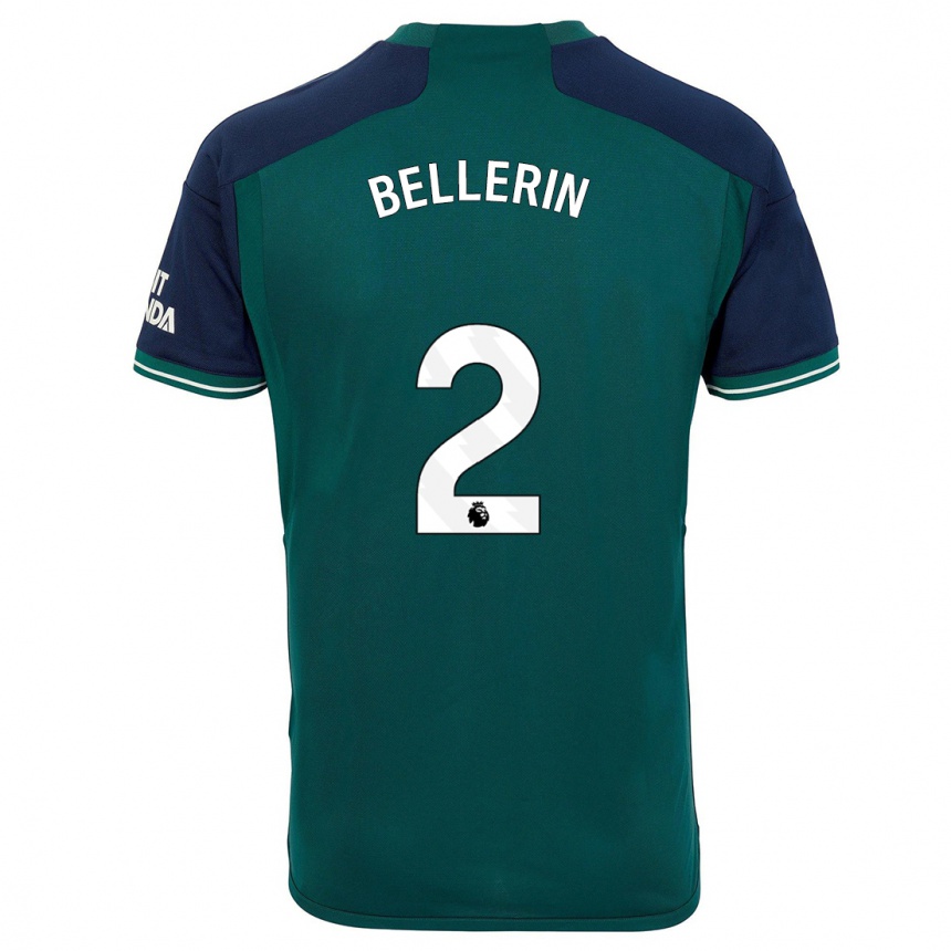 Men  Hector Bellerin #2 Green Third Jersey 2023/24 T-Shirt