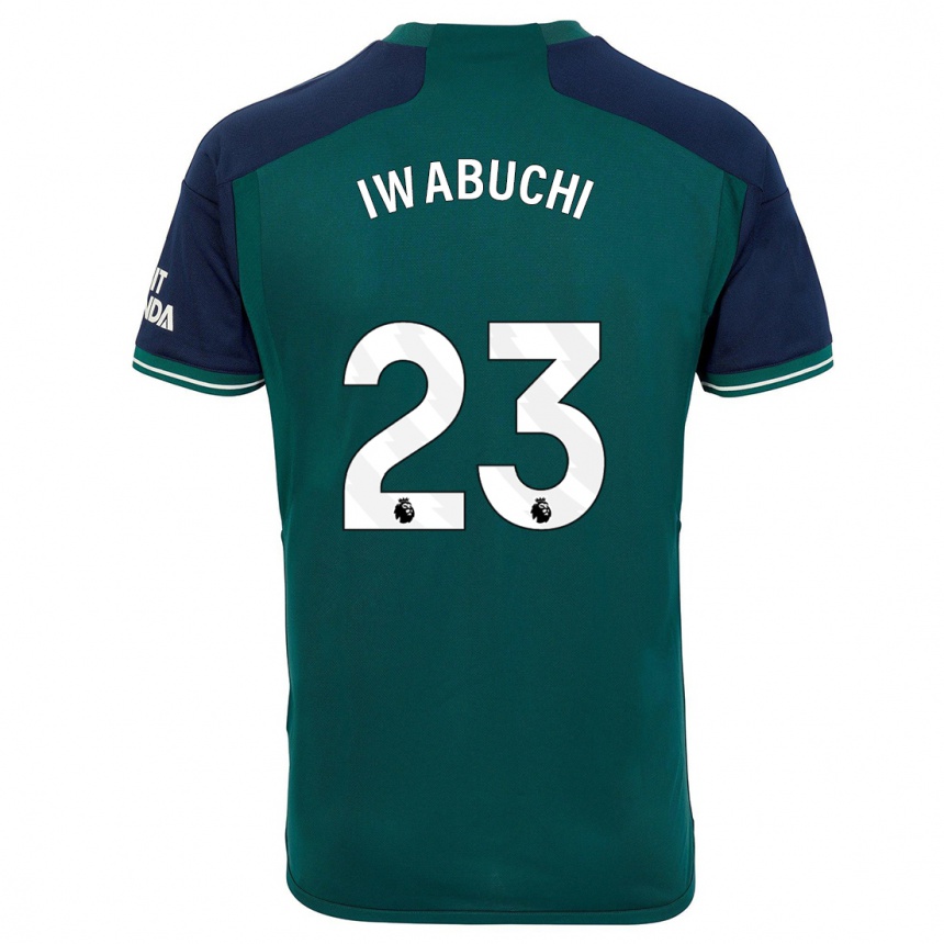 Men  Mana Iwabuchi #23 Green Third Jersey 2023/24 T-Shirt