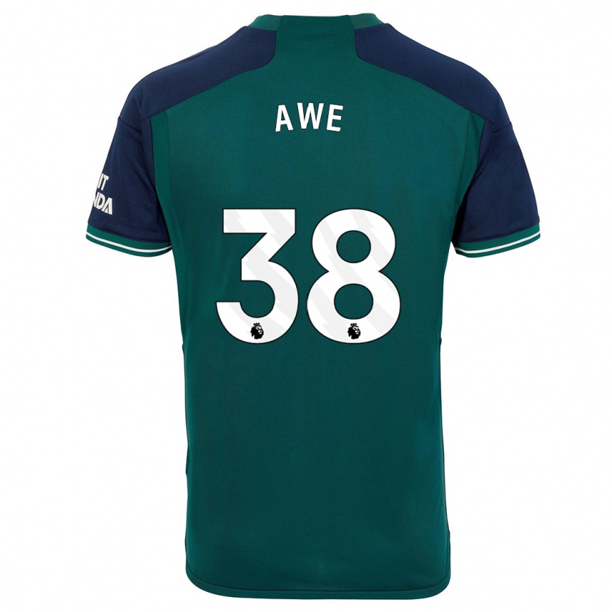 Men  Zach Awe #38 Green Third Jersey 2023/24 T-Shirt