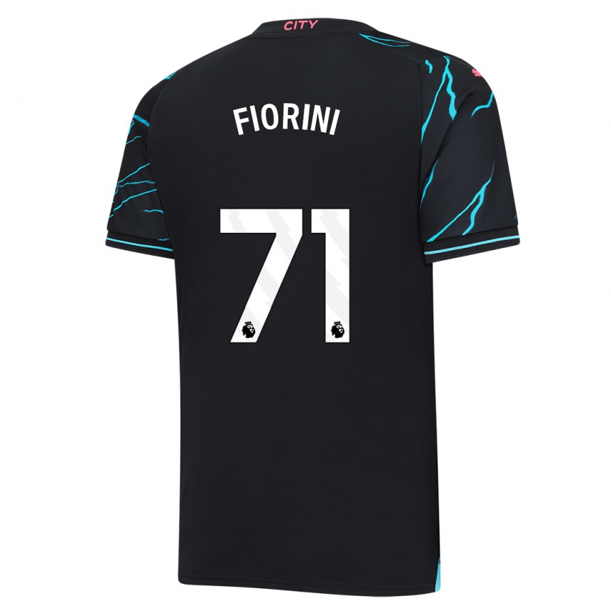 Men  Lewis Fiorini #71 Dark Blue Third Jersey 2023/24 T-Shirt