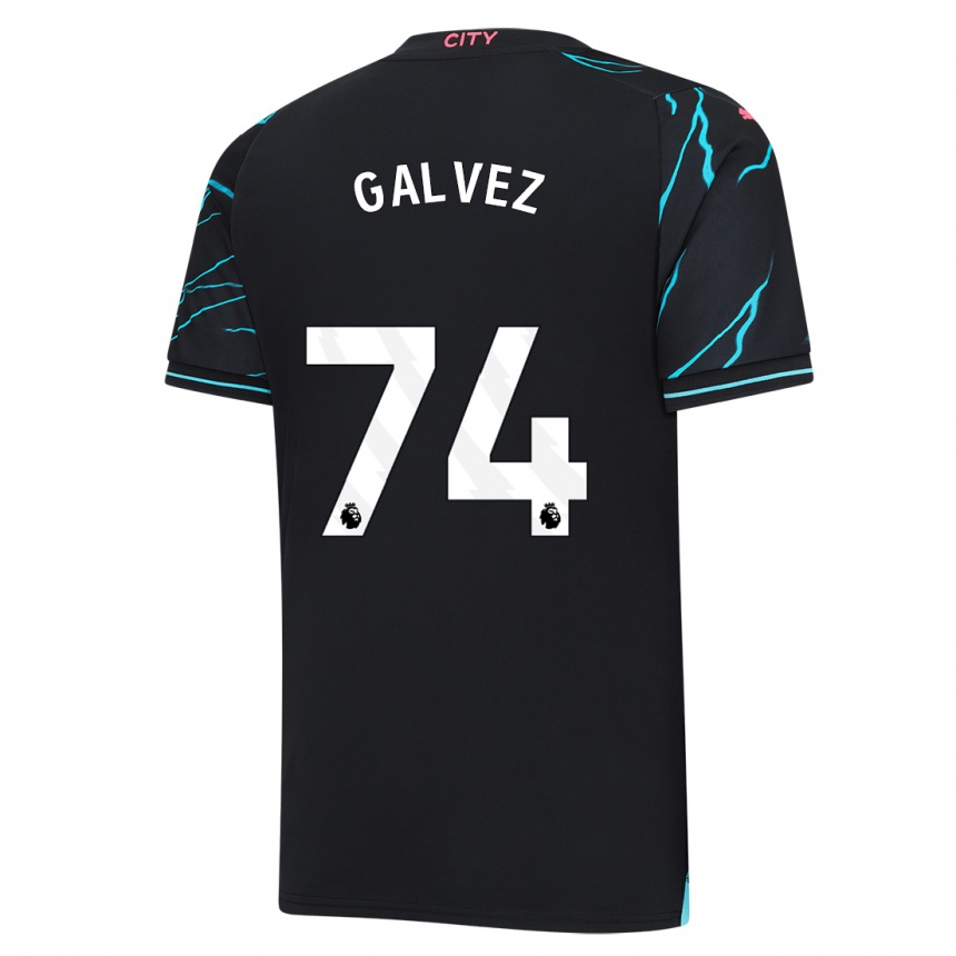 Men  Tomas Galvez #74 Dark Blue Third Jersey 2023/24 T-Shirt