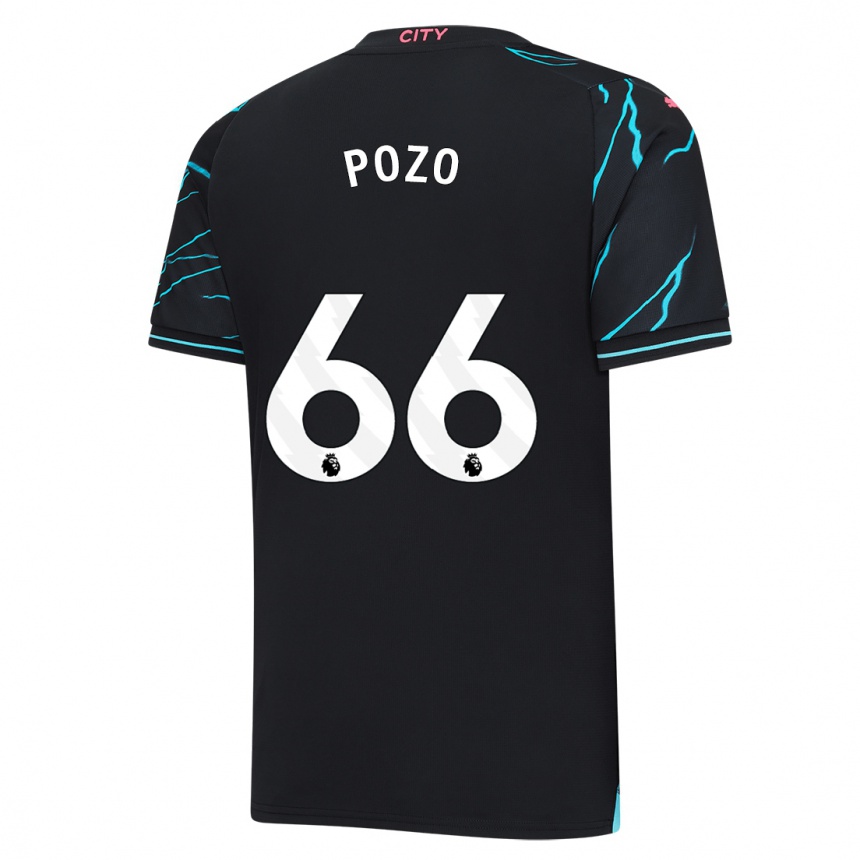 Men  Iker Pozo #66 Dark Blue Third Jersey 2023/24 T-Shirt