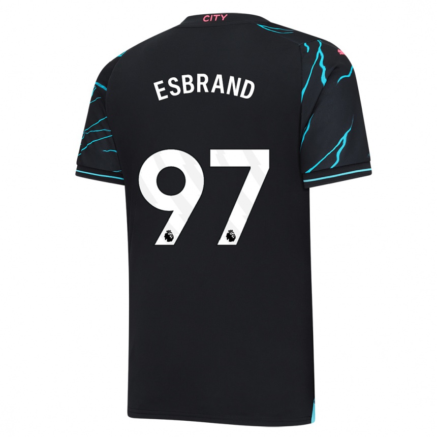 Men  Josh Wilson-Esbrand #97 Dark Blue Third Jersey 2023/24 T-Shirt