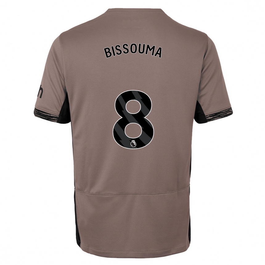 Men  Yves Bissouma #8 Dark Beige Third Jersey 2023/24 T-Shirt