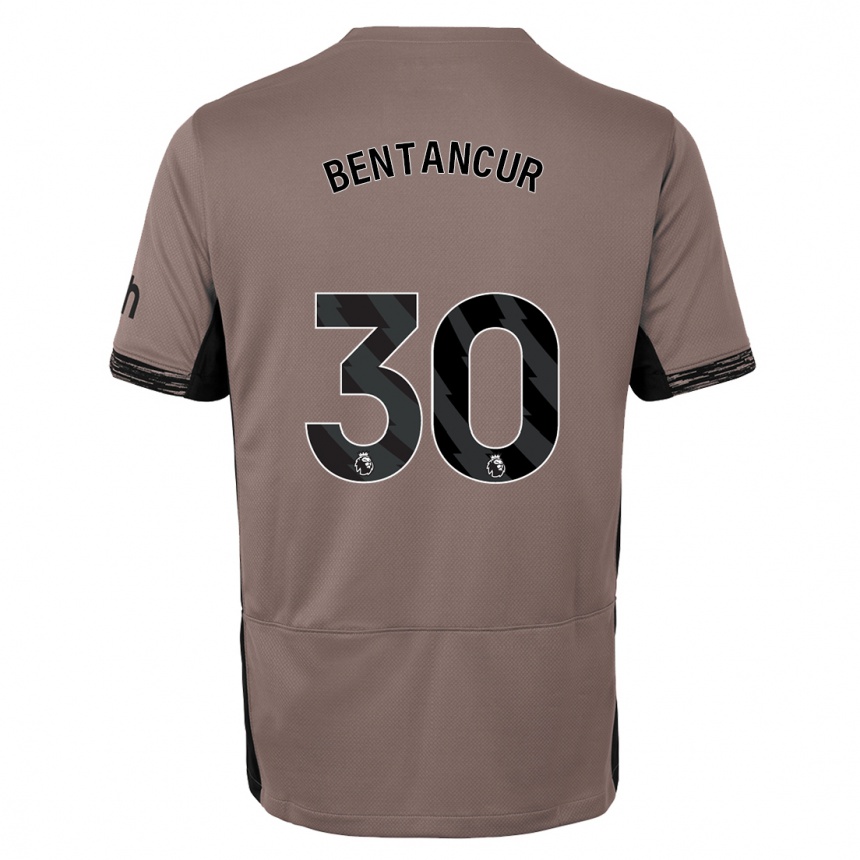 Men  Rodrigo Bentancur #30 Dark Beige Third Jersey 2023/24 T-Shirt