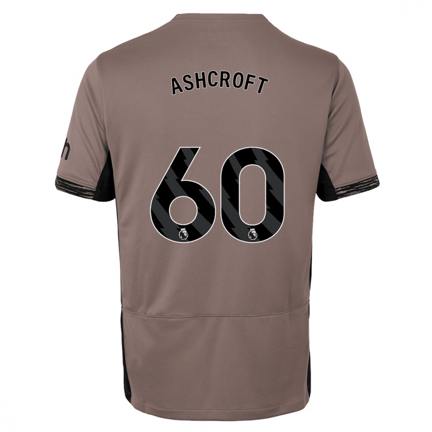 Men  Tyrell Ashcroft #60 Dark Beige Third Jersey 2023/24 T-Shirt