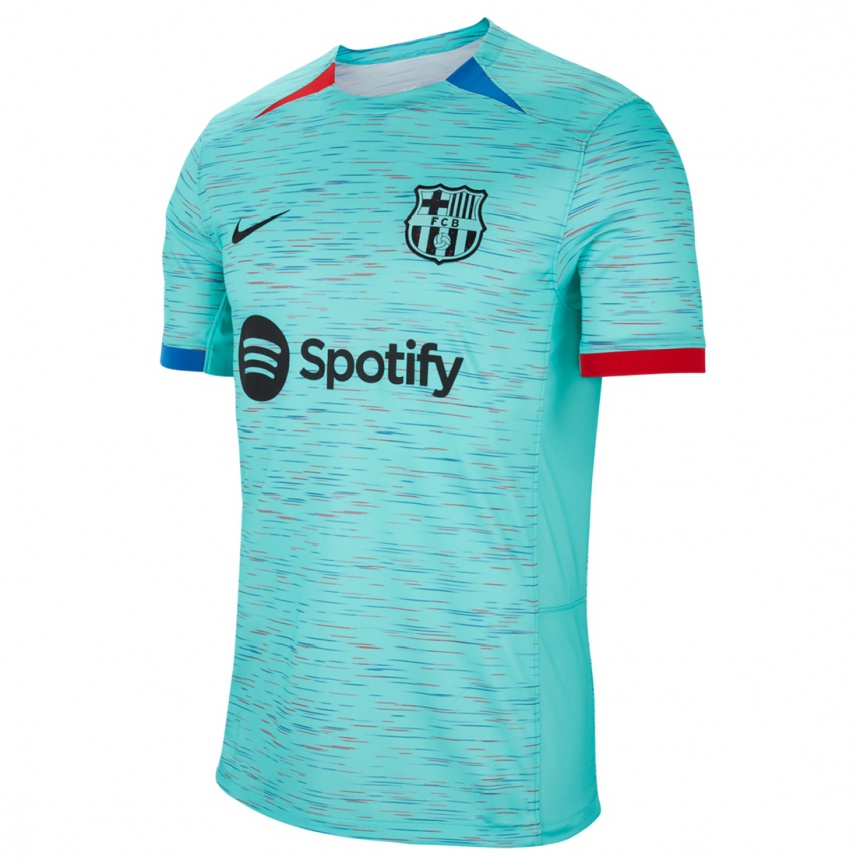 Men  Saidou Bah #0 Light Aqua Third Jersey 2023/24 T-Shirt