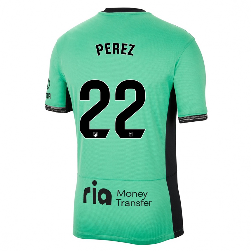 Men  Pablo Pérez #22 Spring Green Third Jersey 2023/24 T-Shirt