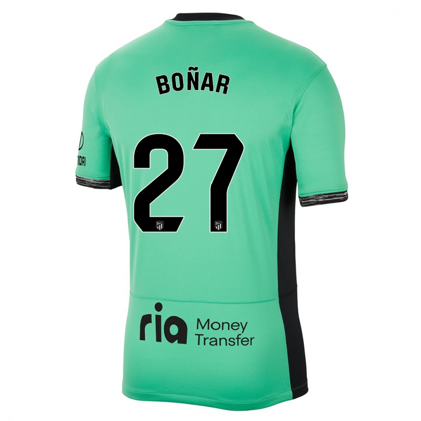 Men  Javier Boñar #27 Spring Green Third Jersey 2023/24 T-Shirt