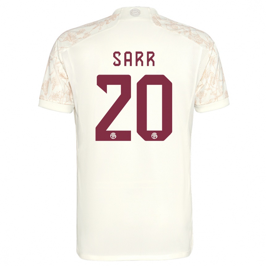 Men  Bouna Sarr #20 Off White Third Jersey 2023/24 T-Shirt