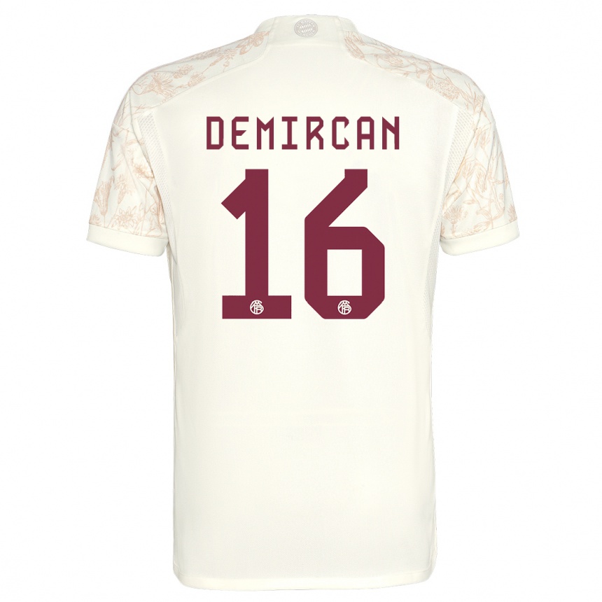 Men  Emirhan Demircan #16 Off White Third Jersey 2023/24 T-Shirt