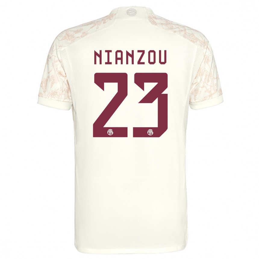 Men  Tanguy Nianzou #23 Off White Third Jersey 2023/24 T-Shirt