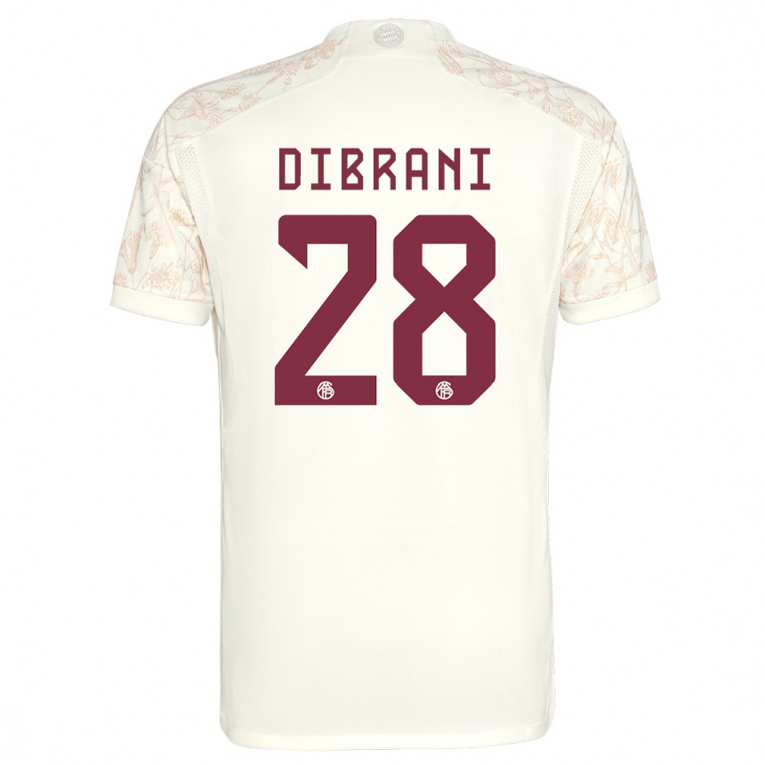 Men  Benjamin Dibrani #28 Off White Third Jersey 2023/24 T-Shirt