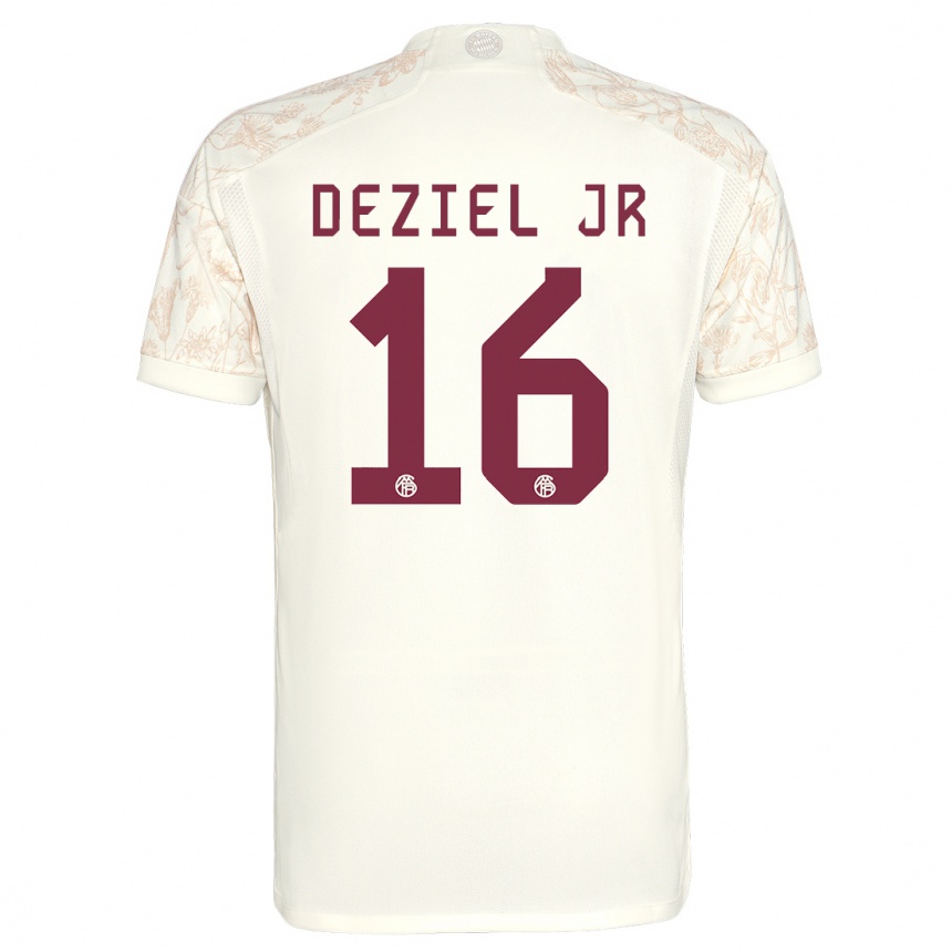 Men  Robert Deziel Jr #16 Off White Third Jersey 2023/24 T-Shirt