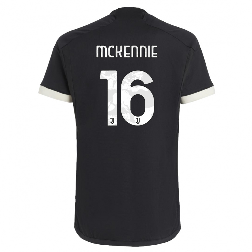 Men  Weston Mckennie #16 Black Third Jersey 2023/24 T-Shirt