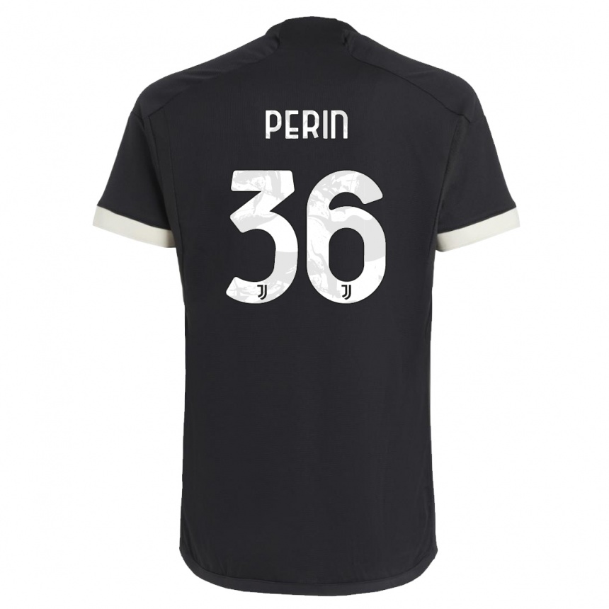 Men  Mattia Perin #36 Black Third Jersey 2023/24 T-Shirt