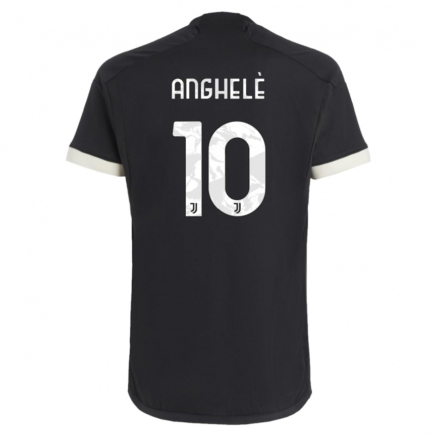 Men  Lorenzo Anghelè #10 Black Third Jersey 2023/24 T-Shirt