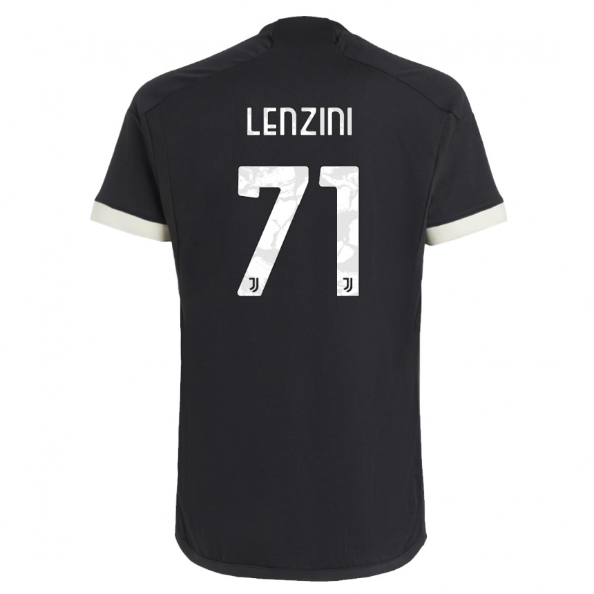 Men  Martina Lenzini #71 Black Third Jersey 2023/24 T-Shirt