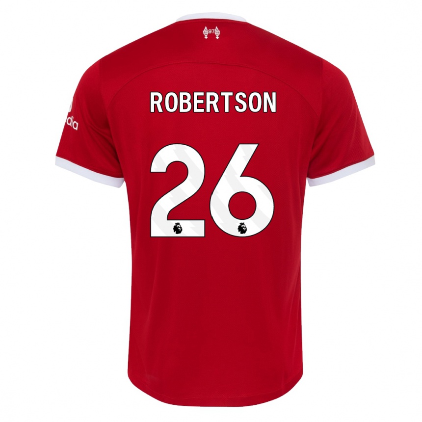 Women  Andrew Robertson #26 Red Home Jersey 2023/24 T-Shirt