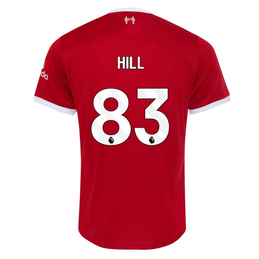 Women  Thomas Hill #83 Red Home Jersey 2023/24 T-Shirt