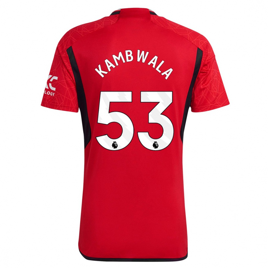 Women  Willy Kambwala #53 Red Home Jersey 2023/24 T-Shirt