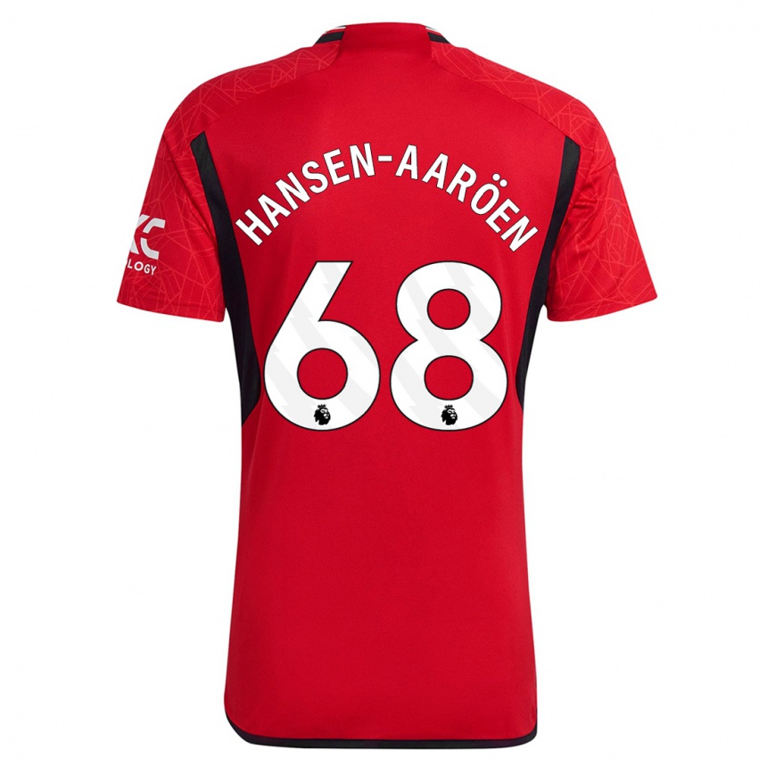 Women  Isak Hansen-Aaröen #68 Red Home Jersey 2023/24 T-Shirt