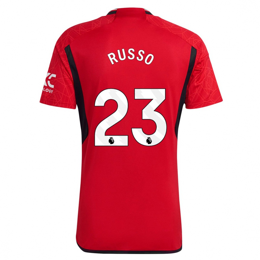 Women  Alessia Russo #23 Red Home Jersey 2023/24 T-Shirt