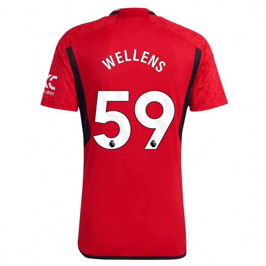 Women  Charlie Wellens #59 Red Home Jersey 2023/24 T-Shirt