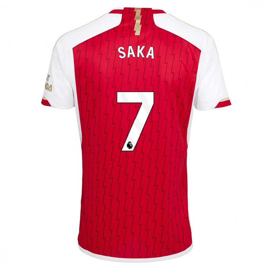 Women  Bukayo Saka #7 Red Home Jersey 2023/24 T-Shirt