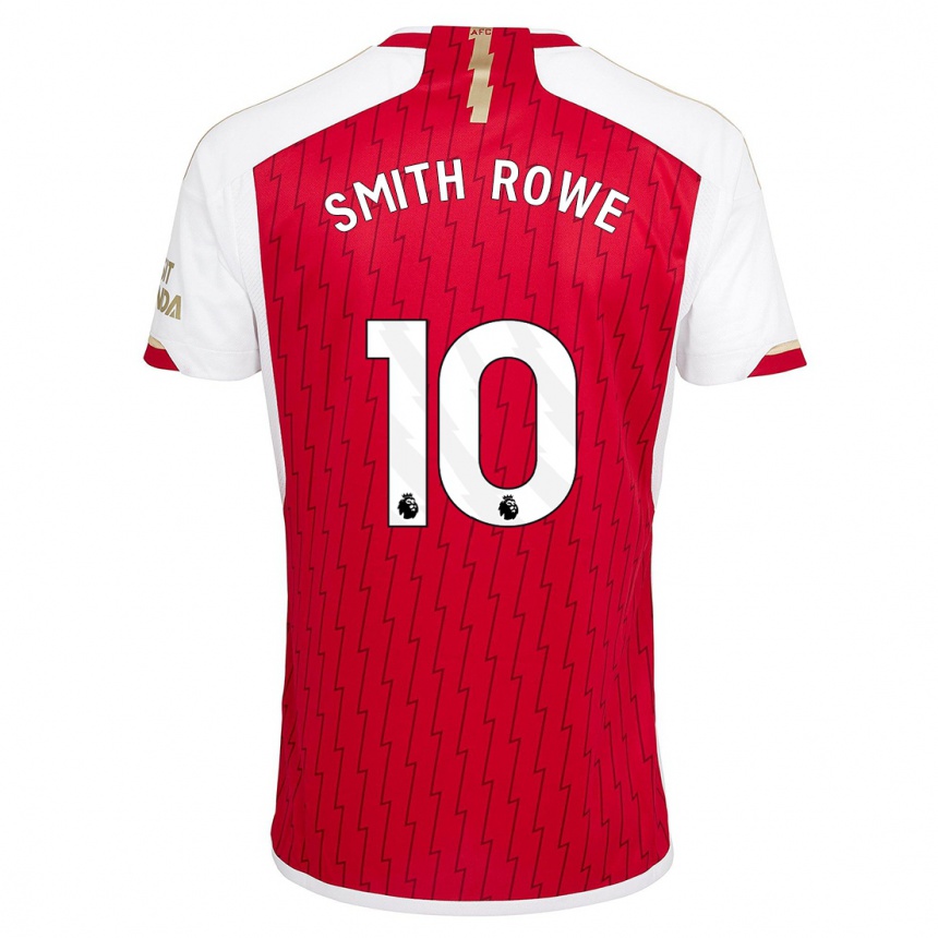 Women  Emile Smith Rowe #10 Red Home Jersey 2023/24 T-Shirt