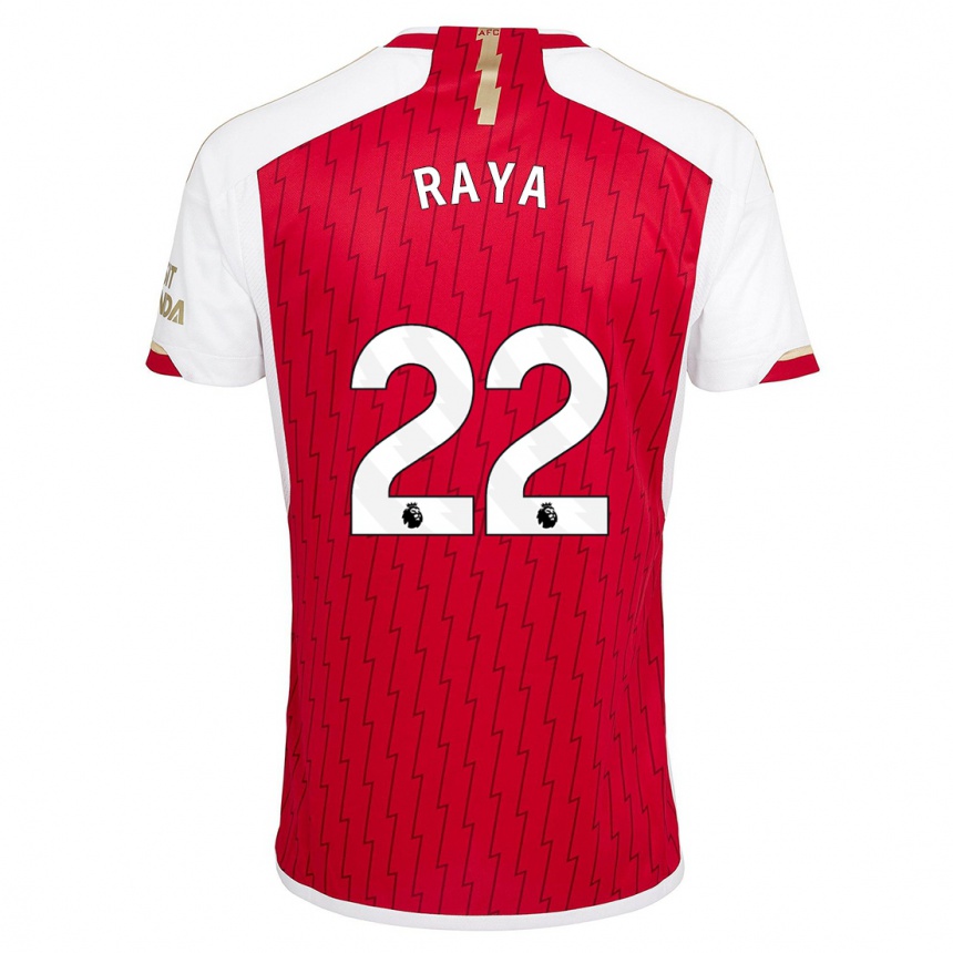 Women  David Raya #22 Red Home Jersey 2023/24 T-Shirt