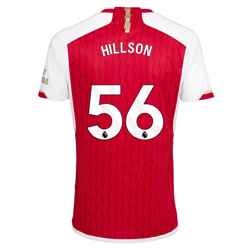 Women  James Hillson #56 Red Home Jersey 2023/24 T-Shirt