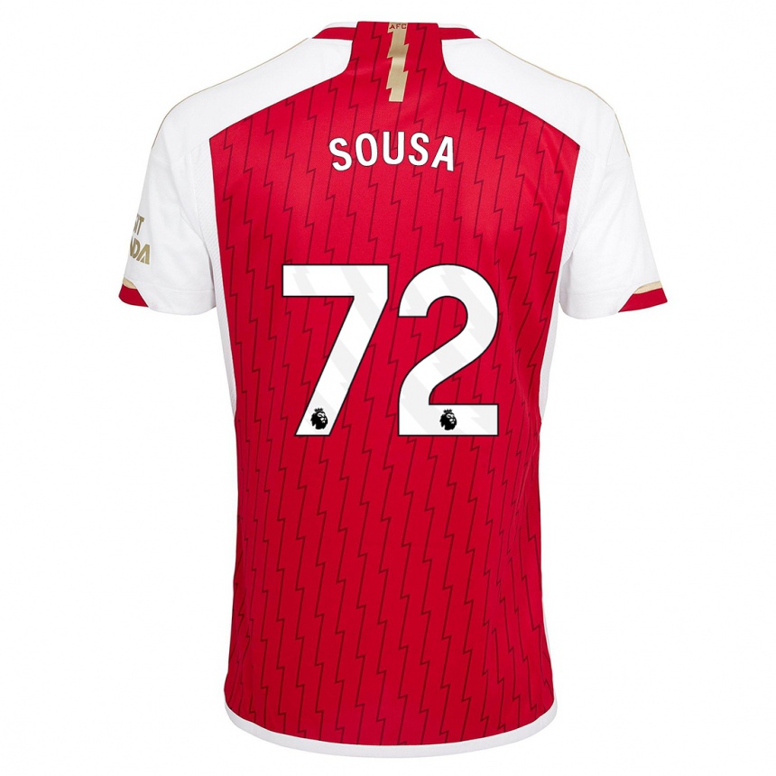 Women  Lino Sousa #72 Red Home Jersey 2023/24 T-Shirt