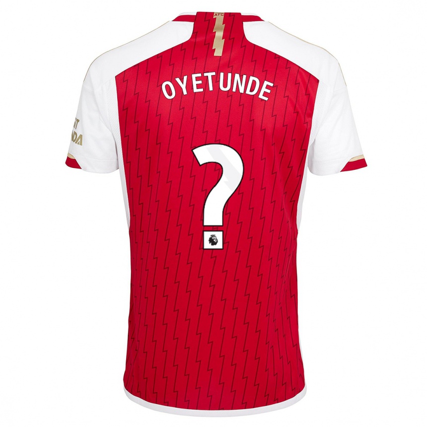 Women  Daniel Oyetunde #0 Red Home Jersey 2023/24 T-Shirt