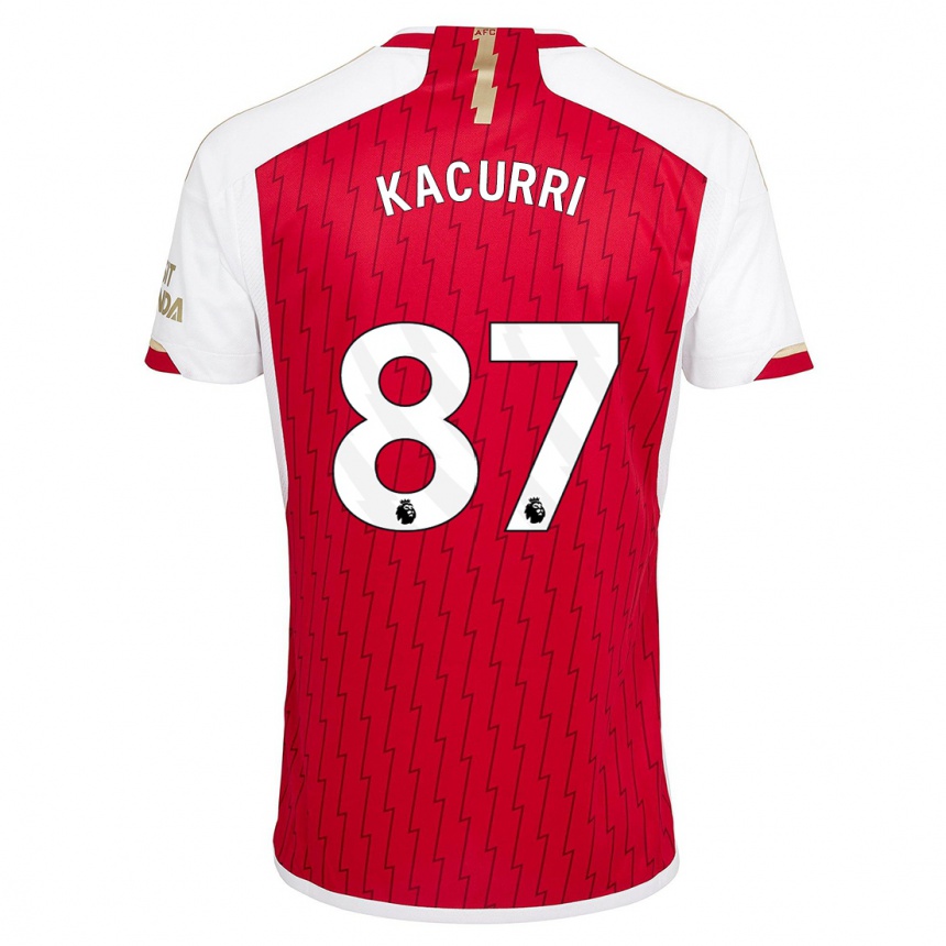 Women  Maldini Kacurri #87 Red Home Jersey 2023/24 T-Shirt