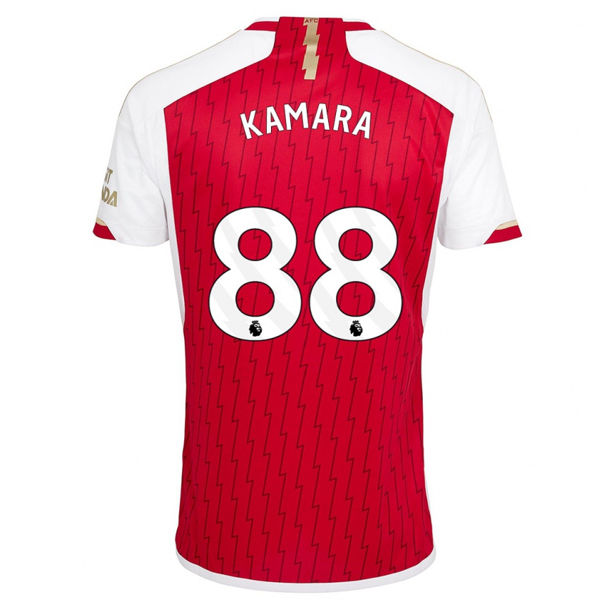 Women  Osman Kamara #88 Red Home Jersey 2023/24 T-Shirt