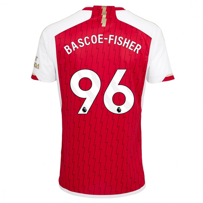 Women  Jakai Bascoe-Fisher #96 Red Home Jersey 2023/24 T-Shirt