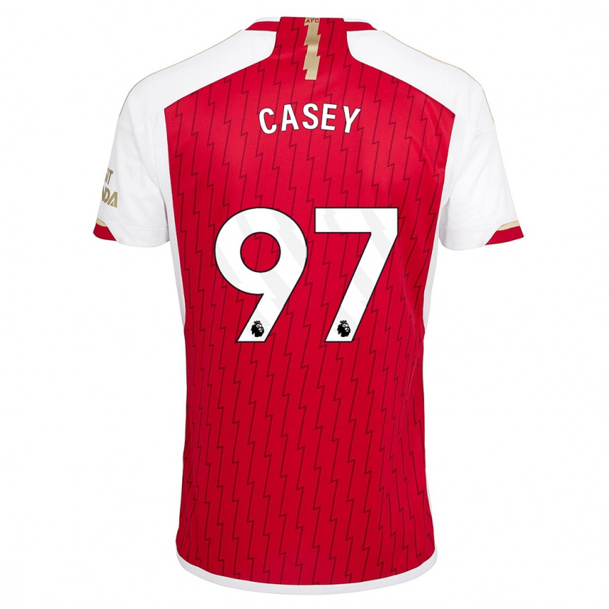 Women  Dan Casey #97 Red Home Jersey 2023/24 T-Shirt