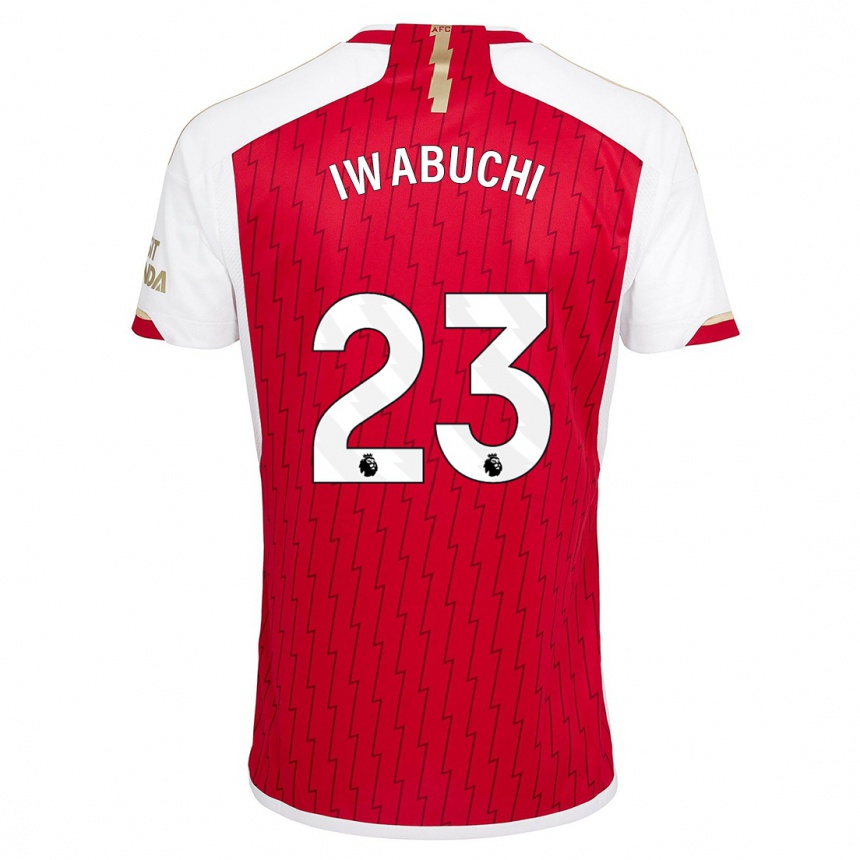 Women  Mana Iwabuchi #23 Red Home Jersey 2023/24 T-Shirt