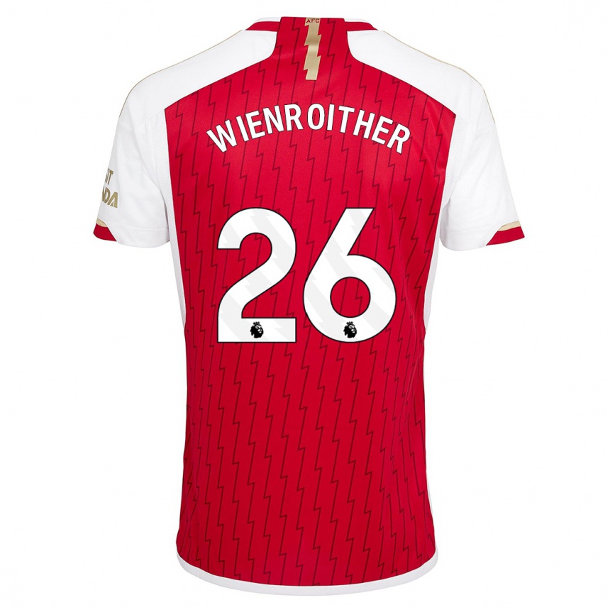 Women  Laura Wienroither #26 Red Home Jersey 2023/24 T-Shirt