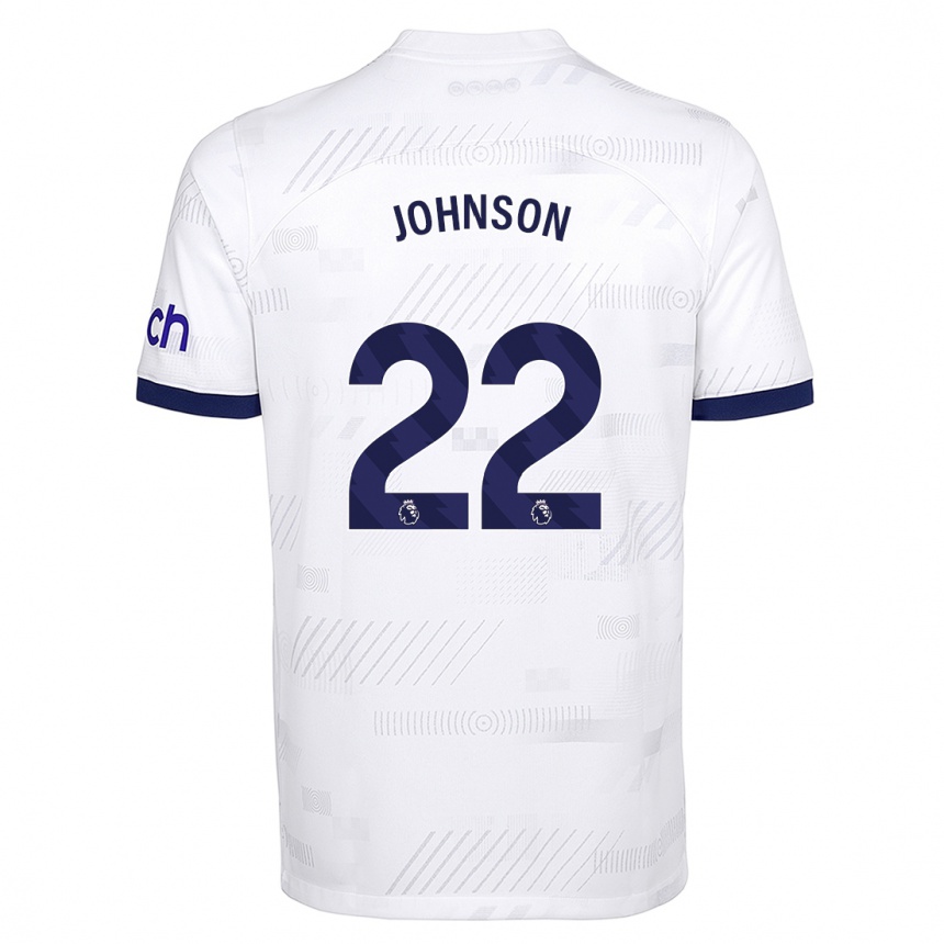 Women  Brennan Johnson #22 White Home Jersey 2023/24 T-Shirt