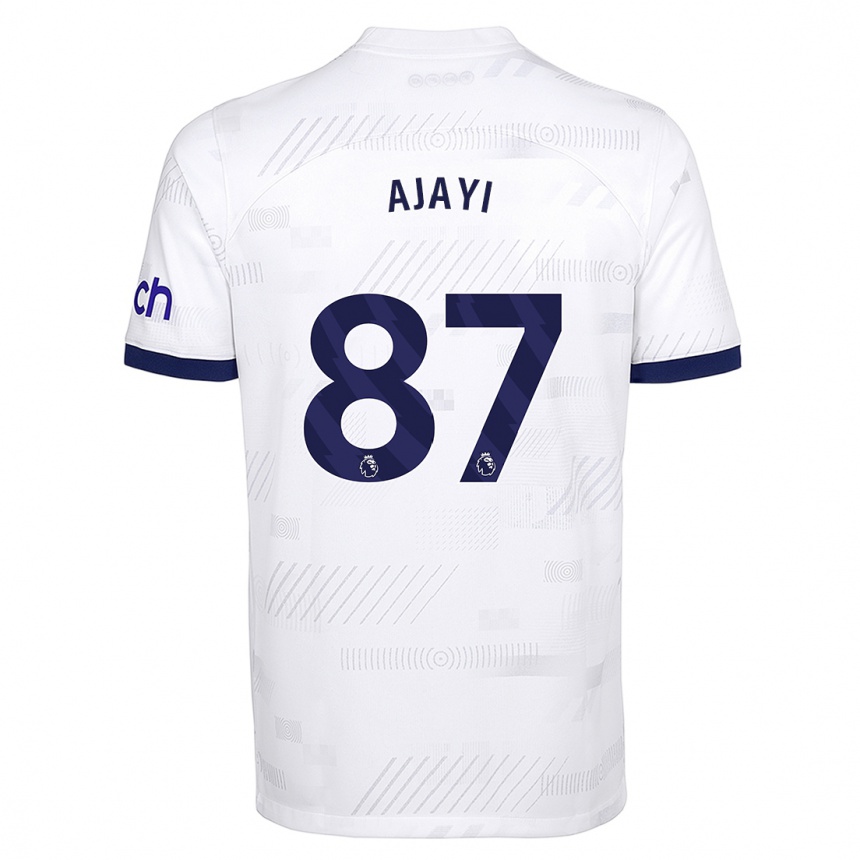 Women  Damola Ajayi #87 White Home Jersey 2023/24 T-Shirt