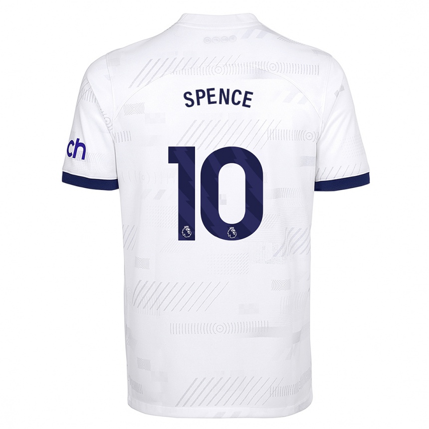 Women  Drew Spence #10 White Home Jersey 2023/24 T-Shirt